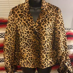 Animal Print Blazer…